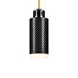 STRIA Pendant 02 — câble textile Jaune moutarde