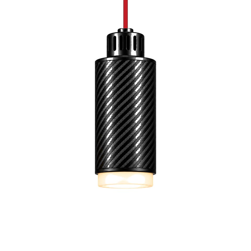 STRIA Pendant 02 — câble textile Rouge