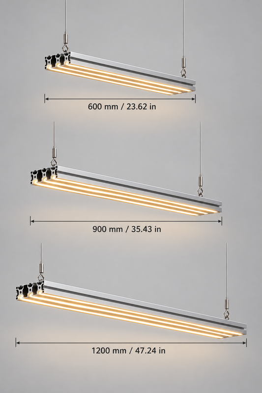 LIGNE 03 : trois lignes lumineuses — comparatif de conception