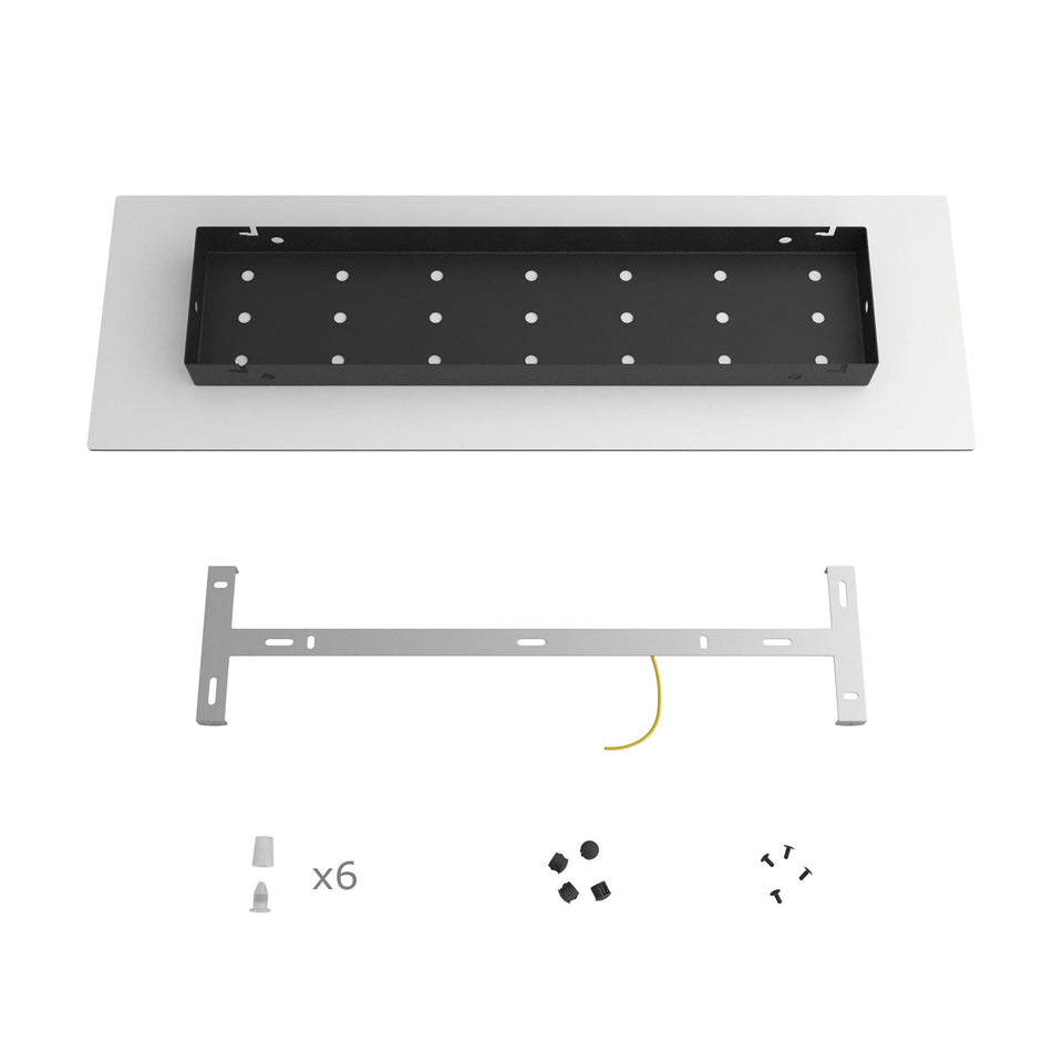 Pavillon rectangulaire noir pour Lustre 06 — Creative Cables