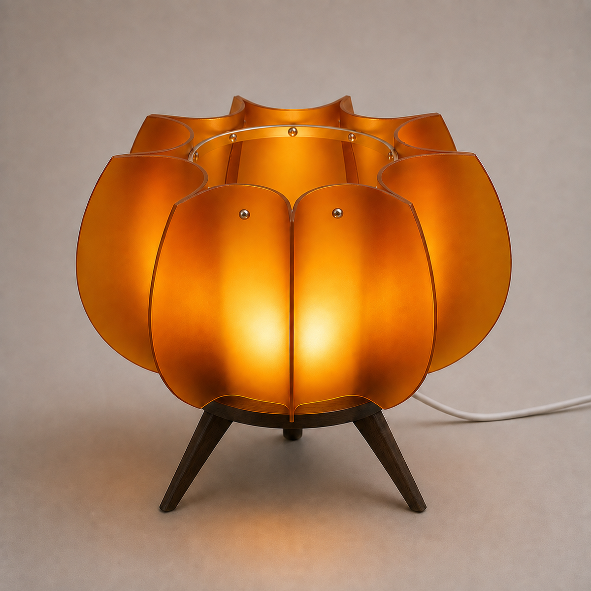 Lampe de table PÉTALE orange