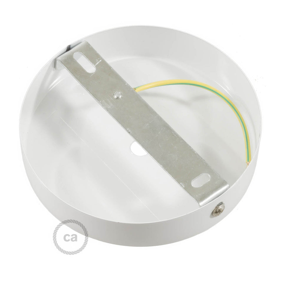 Rosace cylindrique blanc mat — Creative Cables